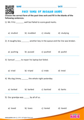 Past Tense of Regular Verbs