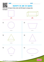 Identify 2D And 3D Shapes