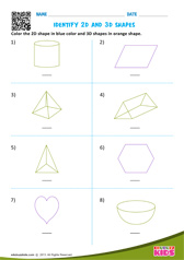 Identify 2D And 3D Shapes