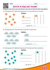 Objects in rows and columns