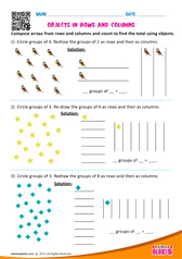 Objects in rows and columns