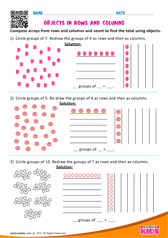 Objects in rows and columns