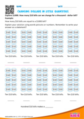 Convert dollars into small units