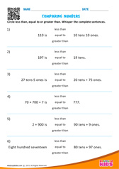 Comparing Numbers