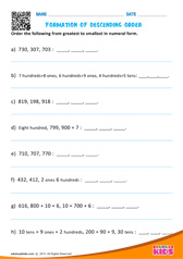 Formation of Descending Order