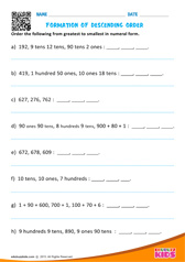 Formation of Descending Order