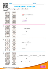 Counting money in dollars