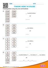 Counting money in dollars