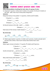 Counting money without using coins