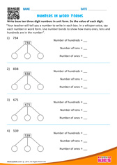 Number in Word Forms