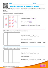 Writing Numbers In Different Forms