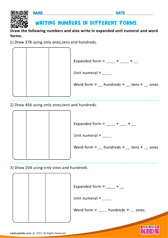 Writing Numbers In Different Forms