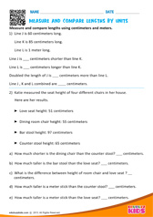 Measure and compare lengths by units