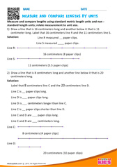 Measure and compare lengths by units