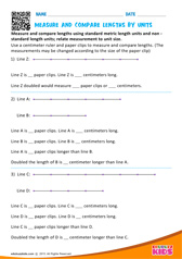 Measure and compare lengths by units