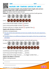 Measure and compare lengths by units