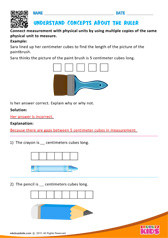 Understand concepts about the ruler