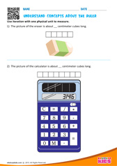 Understand concepts about the ruler