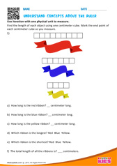 Understand concepts about the ruler