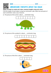 Understand concepts about the ruler