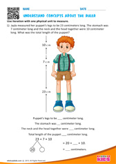 Understand concepts about the ruler