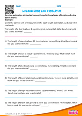 Measurement and estimation