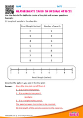 Measurements Taken on Natural Objects