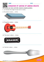 Estimation of lengths of various objects