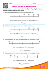 Finding values on meter strips