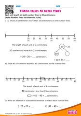 Finding values on meter strips