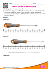 Finding values on meter strips