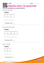 Foundation Concept for Multiplication