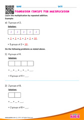 Foundation Concept for Multiplication