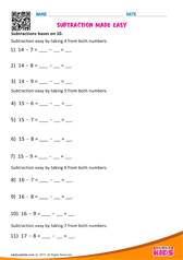 Subtraction Made Easy