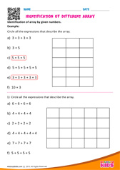 Identification of Different Array