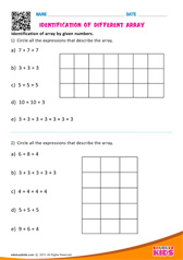 Identification of Different Array