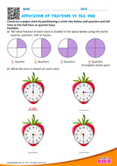 Application Of Fractions to Tell Time