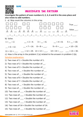 Investigate the Pattern