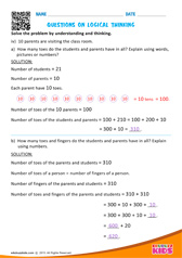 Questions on Logical Thinking