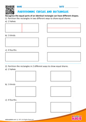 Partitioning Circles And Rectangles