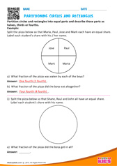 Partitioning Circles And Rectangles