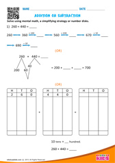 Addition or Subtraction