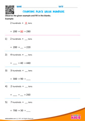 Counting Place Values