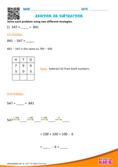 Addition or Subtraction