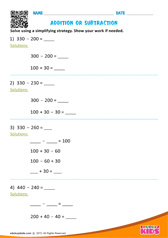 Addition or Subtraction