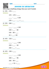 Addition or Subtraction