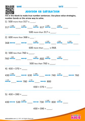 Addition or Subtraction