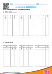 Addition or Subtraction