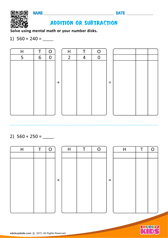 Addition or Subtraction