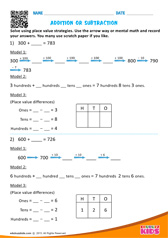 Addition or Subtraction